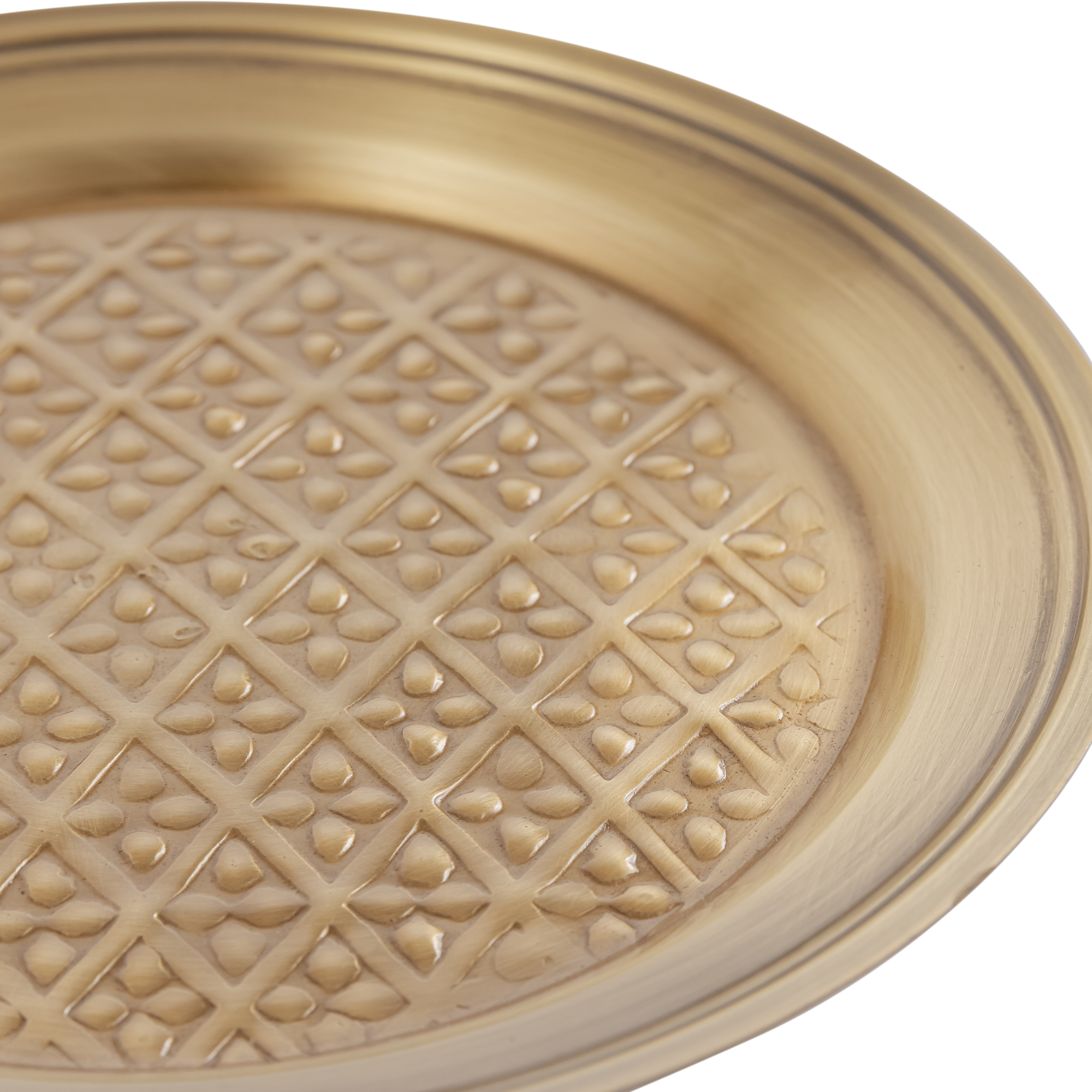 Dorris Antique Gold Platter Stand - Image 8