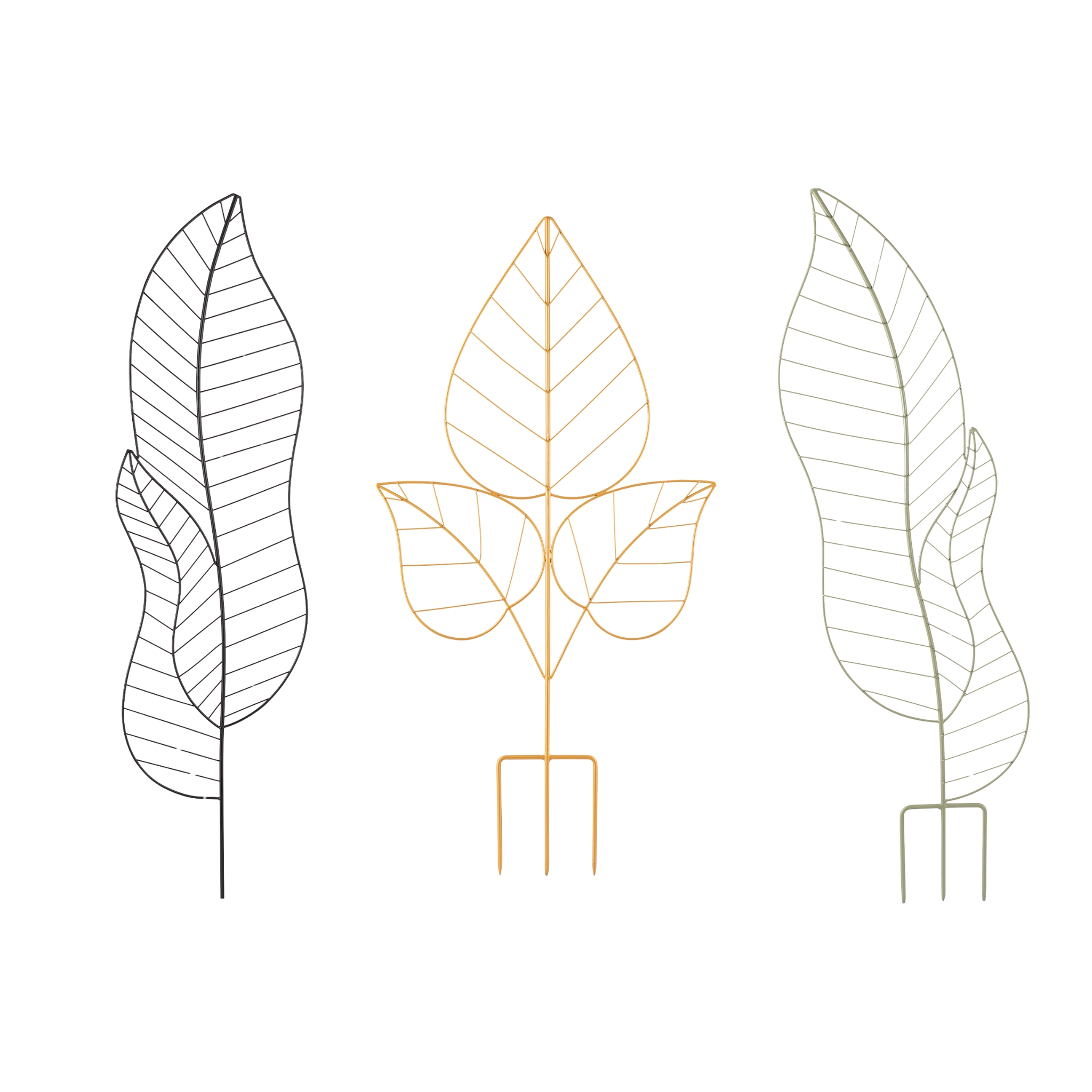 Leaf Metal Plant Supporter - Set of 3 - Image 4
