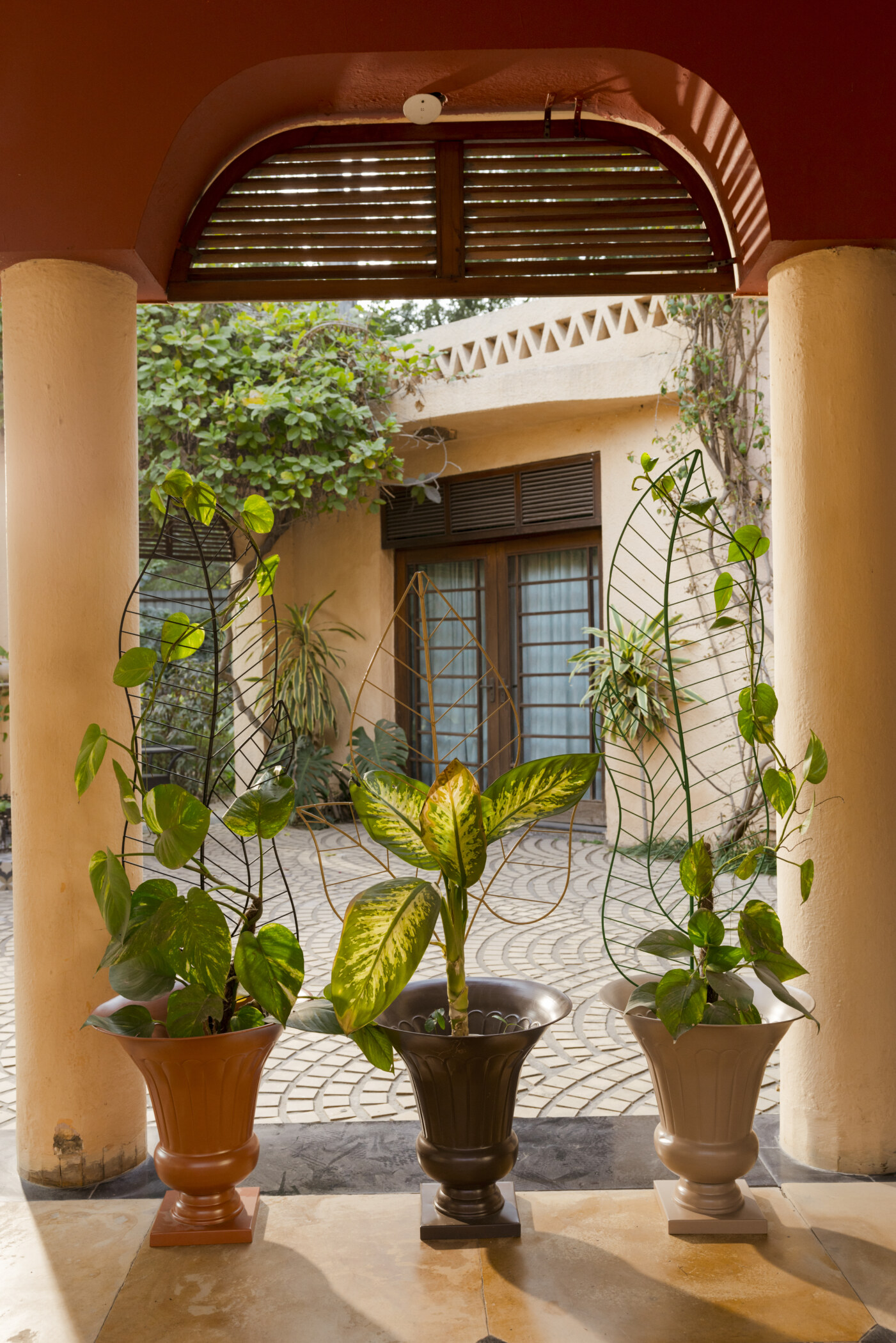 Leaf Metal Plant Supporter - Set of 3