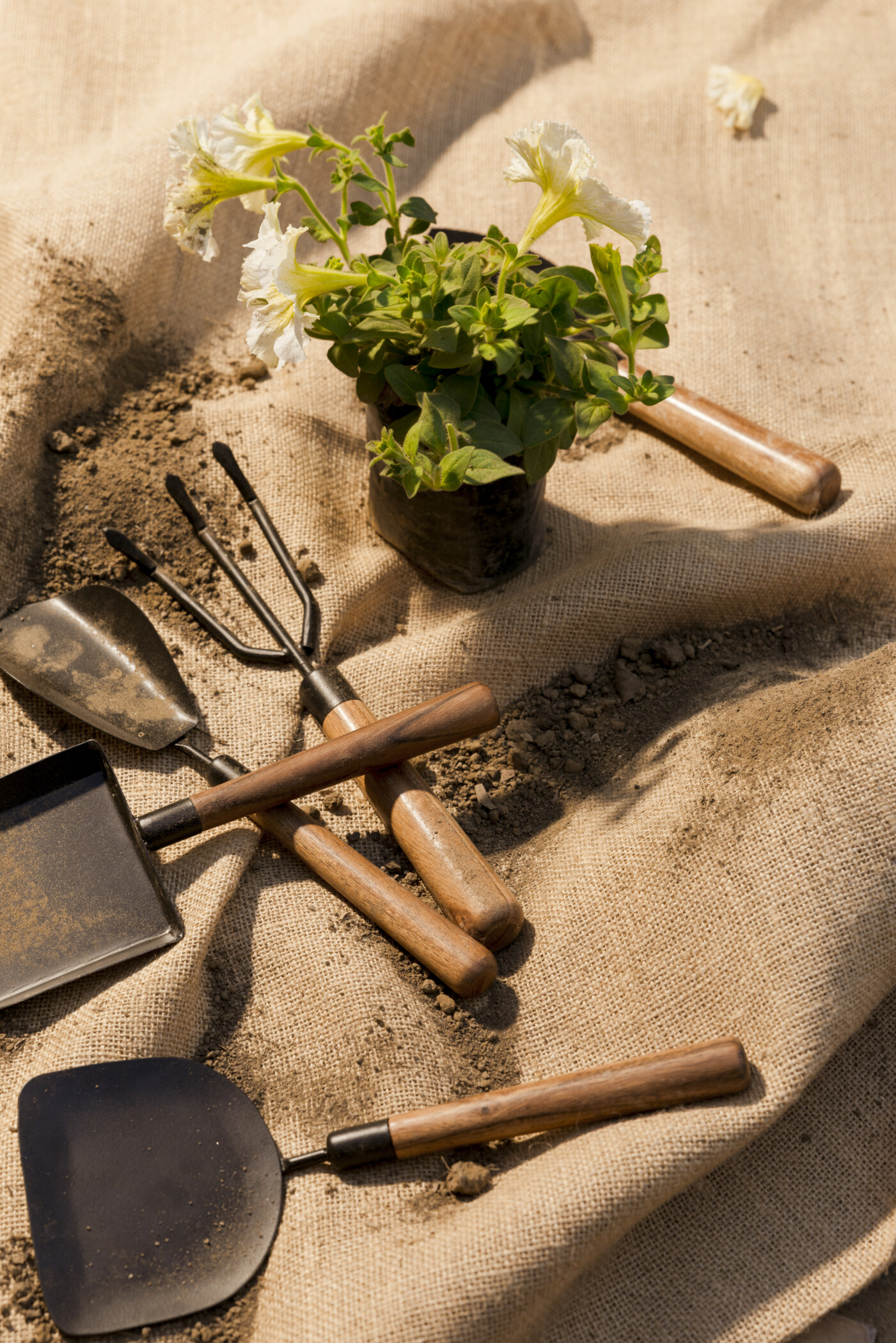 Metal Wood Garden Tool Set - Image 2